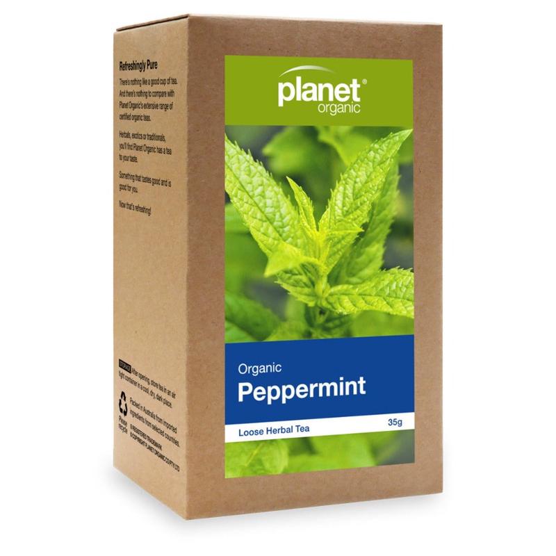 Planet Organic Peppermint Herbal Loose Leaf Tea 35g