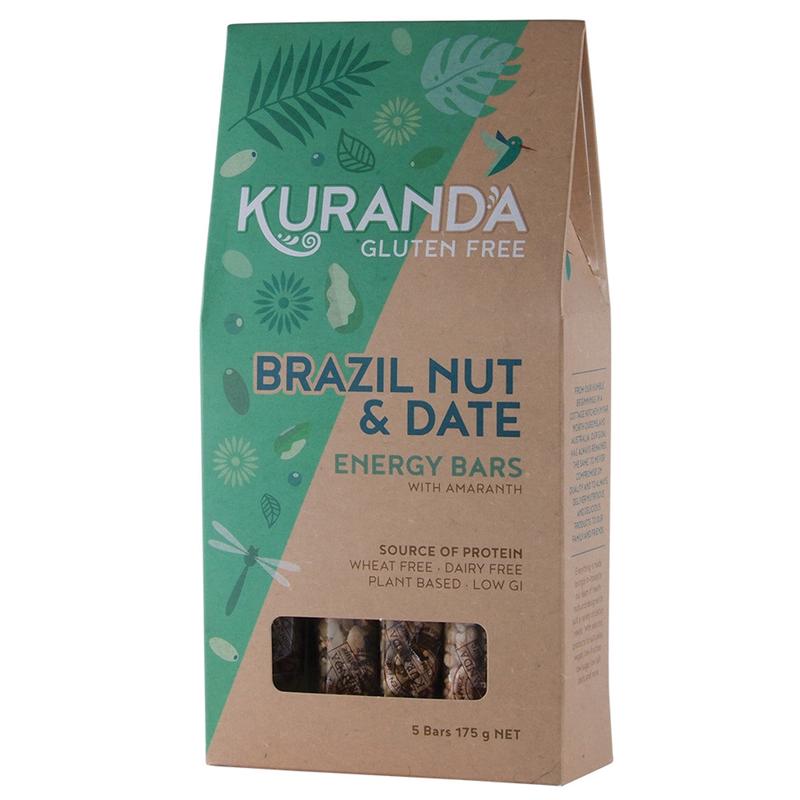 Kuranda Brazil Nut & Date Gluten Free Energy Bars 35g x 5 Pack