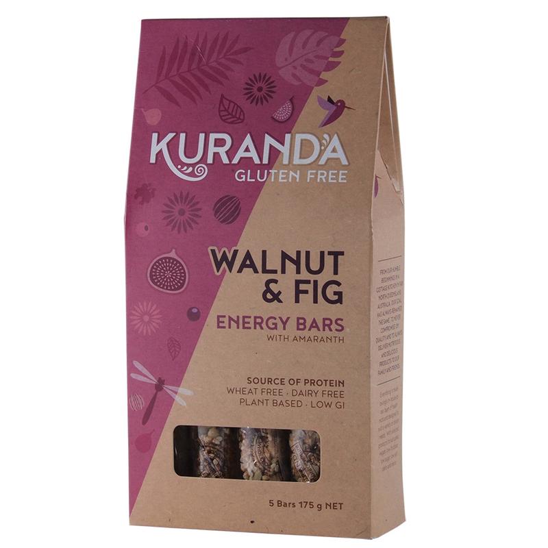 Kuranda Walnut & Fig Gluten Free Energy Bars 35g x 5 Pack