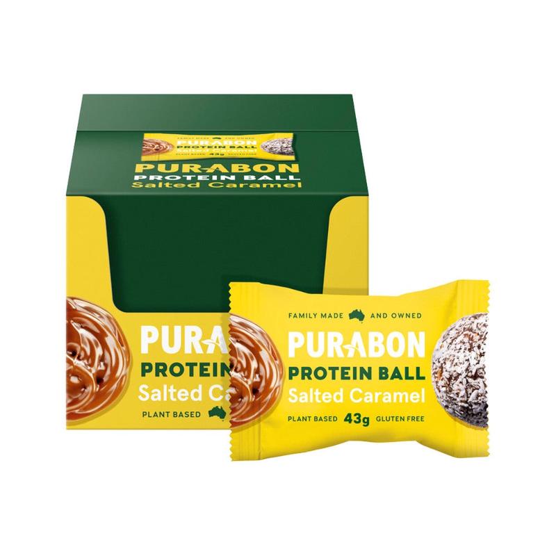 Purabon Salted Caramel Protein Balls 43g x 12 Display