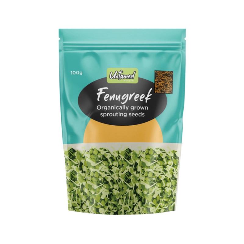 Untamed Health Organically Grown Sprouting Seeds Fenugreek 100g