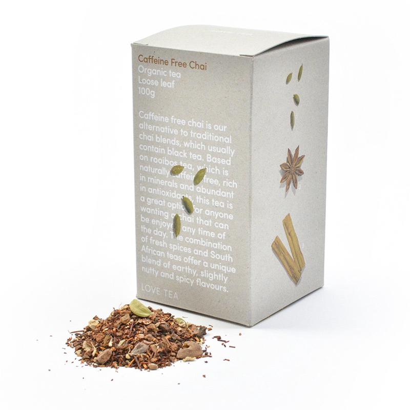 Love Tea Organic Caffeine Free Chai Loose Leaf Tea 100g
