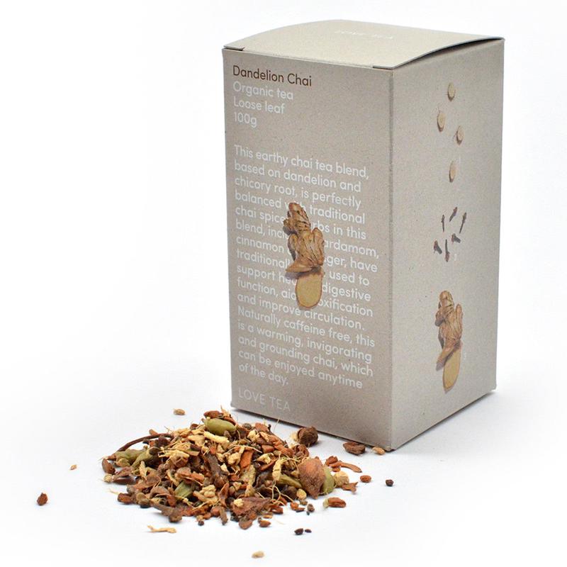 Love Tea Organic Dandelion Chai Loose Leaf Tea 100g