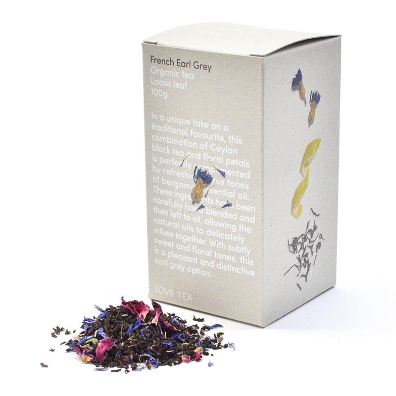 Love Tea Organic French Earl Grey Loose Leaf Tea 100g
