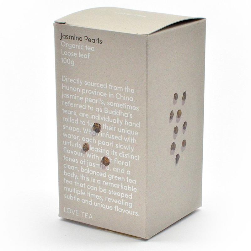 Love Tea Organic Jasmine Pearls Loose Leaf Tea 100g