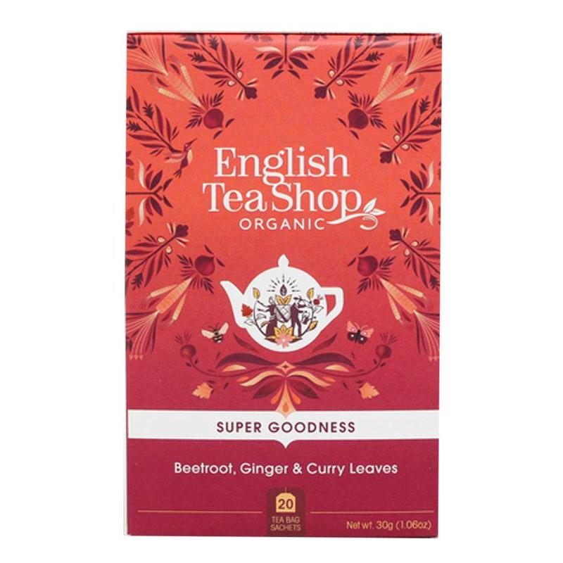 English Tea Shop 20 Organic Beetroot, Ginger & Curry Leaves Teabags