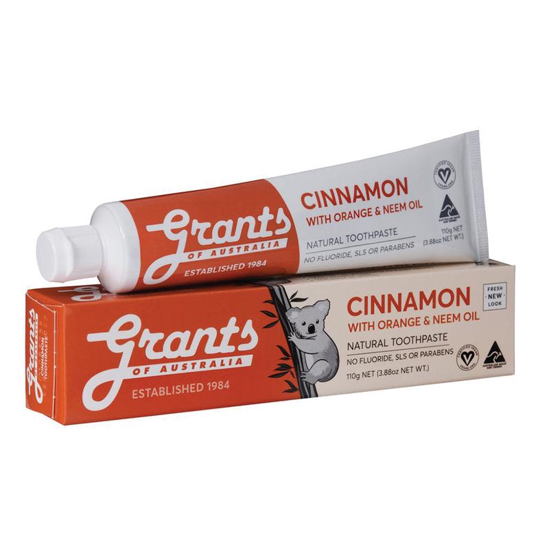 Grants Natural Cinnamon with Orange & Neem Oil Toothpaste 110g