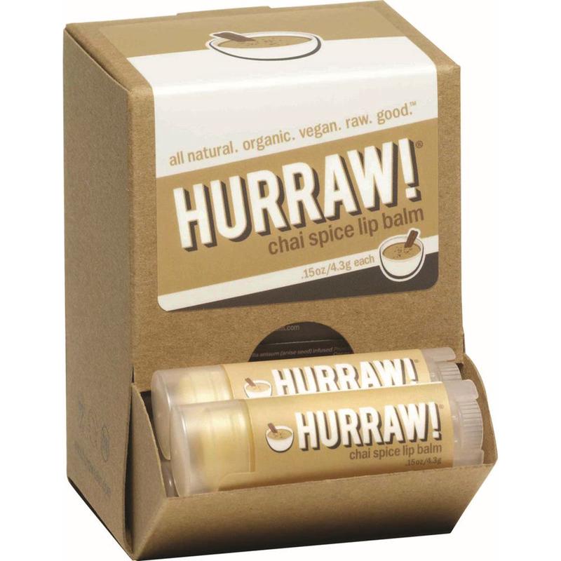 Hurraw! Chai Spice Lip Balm 4.8g x 24 Display