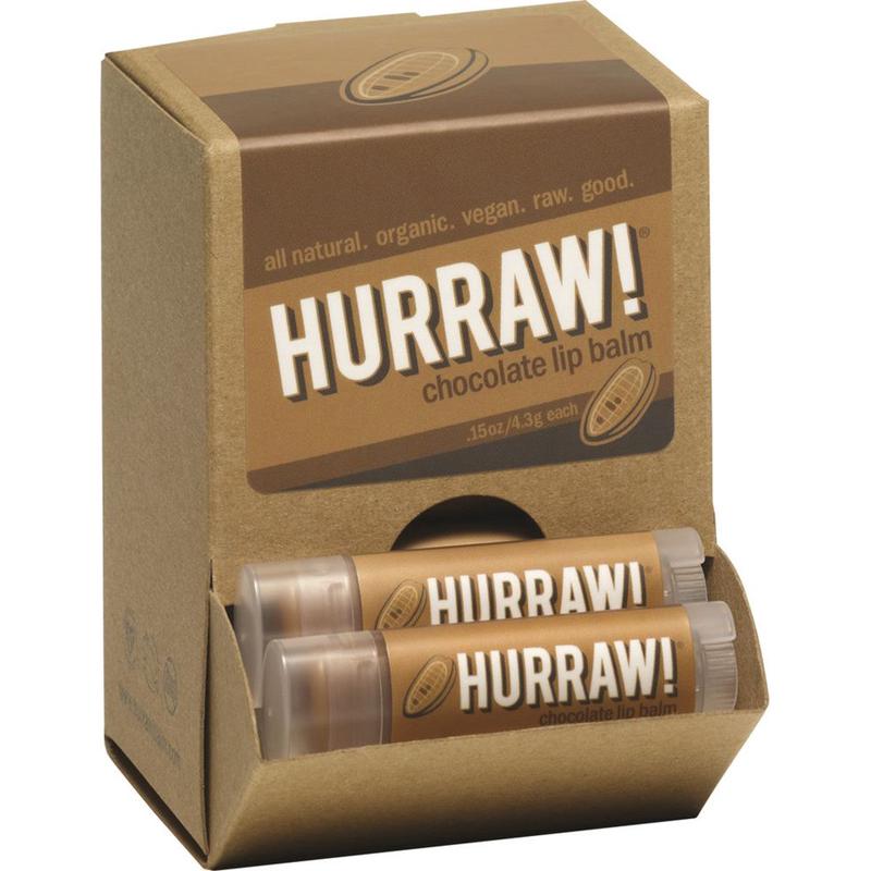 Hurraw! Chocolate Lip Balm 4.3g x 24 Display