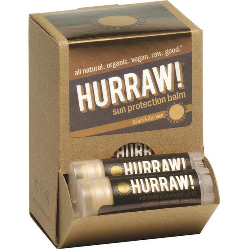 Hurraw! Tangerine Chamomile Lip Balm 4.8g x 24 Display