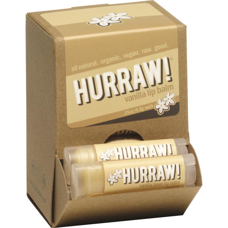 Hurraw! Vanilla Lip Balm 4.8g x 24 Display