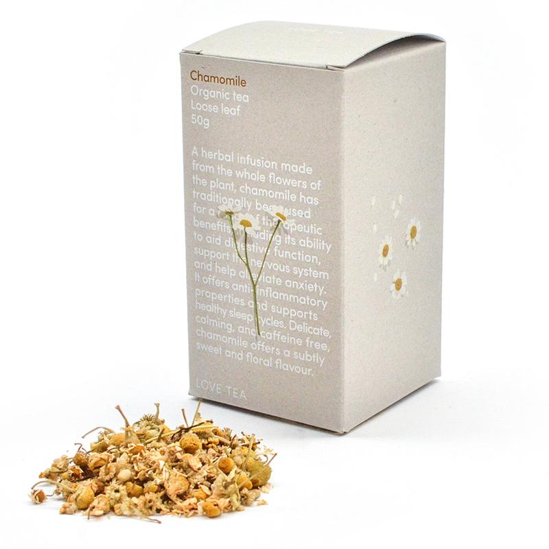 Love Tea Organic Chamomile Loose Leaf Tea 50g