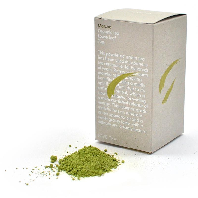 Love Tea Organic Matcha Loose Leaf Tea 75g