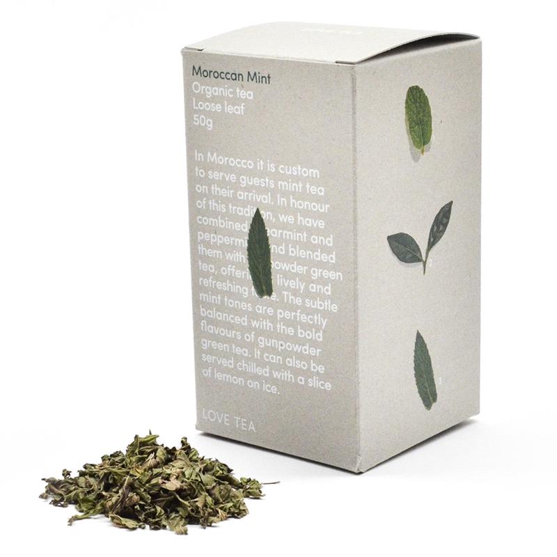 Love Tea Organic Moroccan Mint Loose Leaf Tea 50g