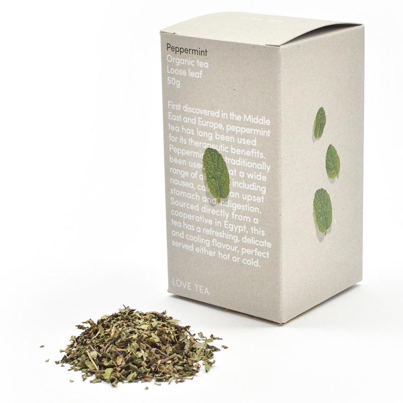 Love Tea Organic Peppermint Loose Leaf Tea 50g