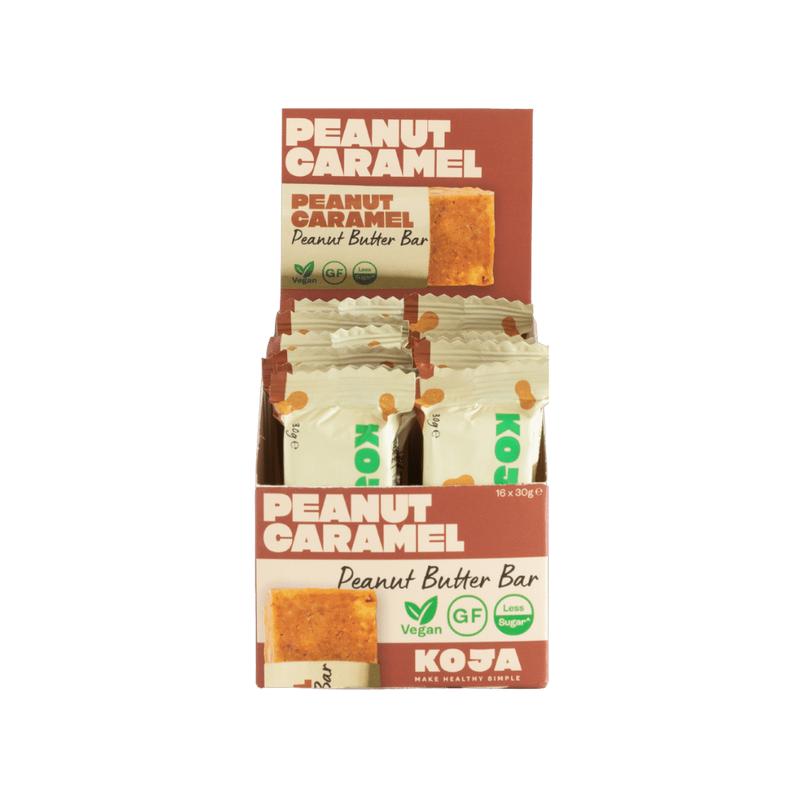 Koja Natural Peanut Butter Bar Peanut Caramel - 16x30g