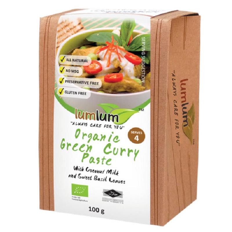 Lum Lum Organic Green Curry Paste 100g