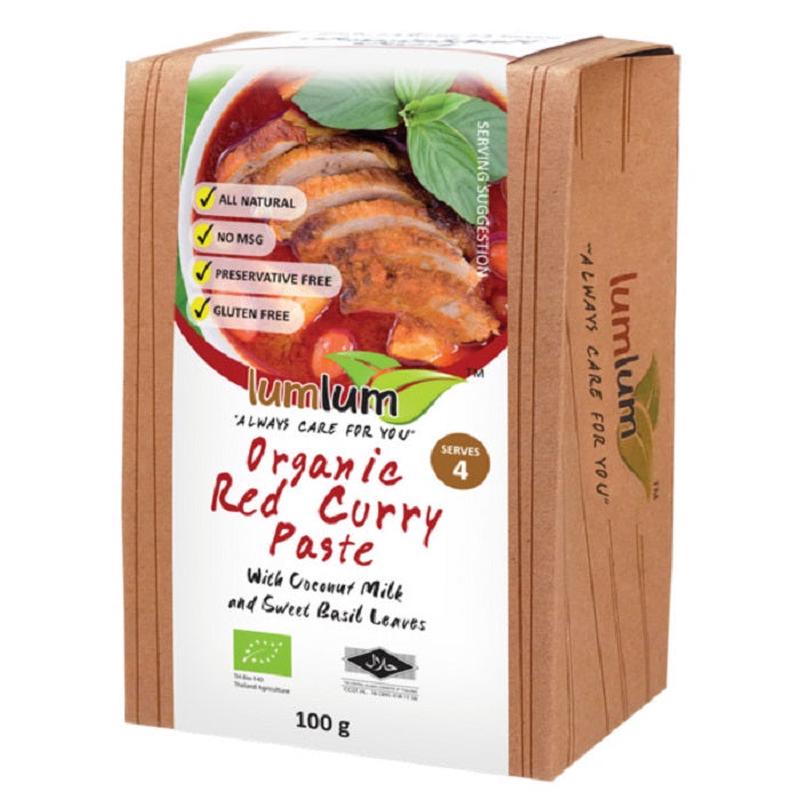 Lum Lum Organic Red Curry Paste 100g