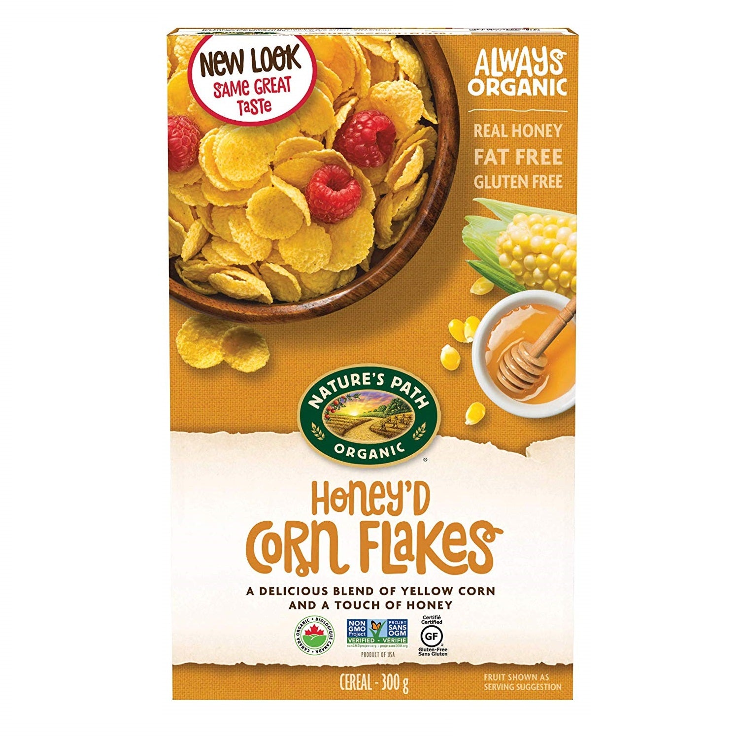 Nature's Path Organic Honey'd Corn Flakes 300g
