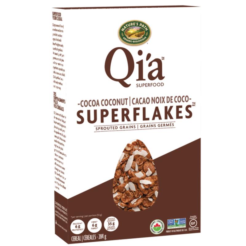 Nature`s Path Qia Sprouted Grains Superflakes - Cocoa Coconut 284g