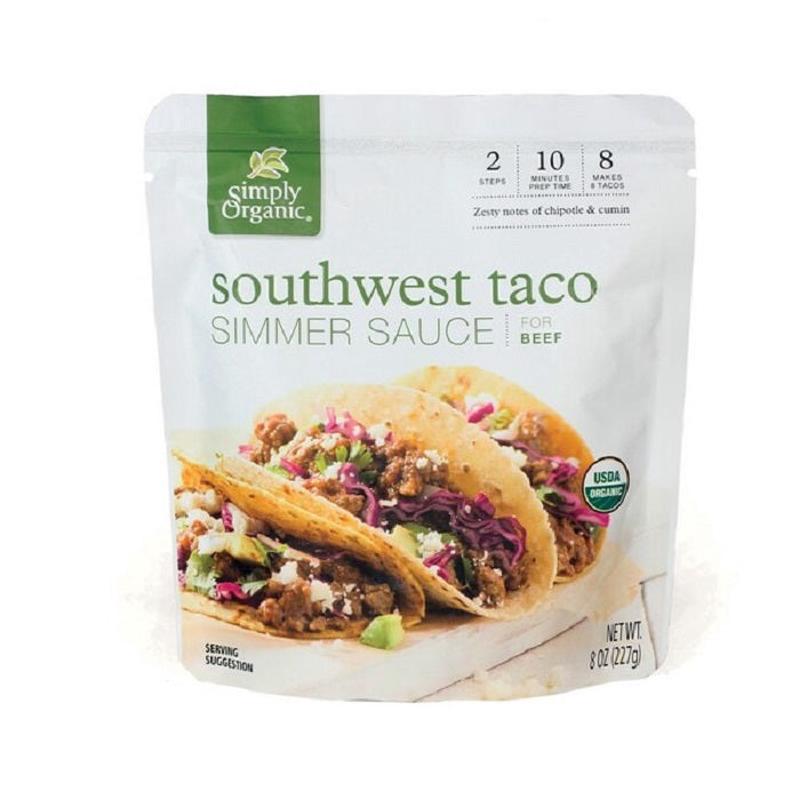 Simply Organic Southwest Taco Simmer Sauce 227g