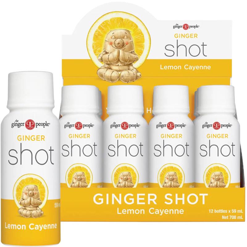 The Ginger People - Ginger Shot Lemon & Cayenne 12x60ml