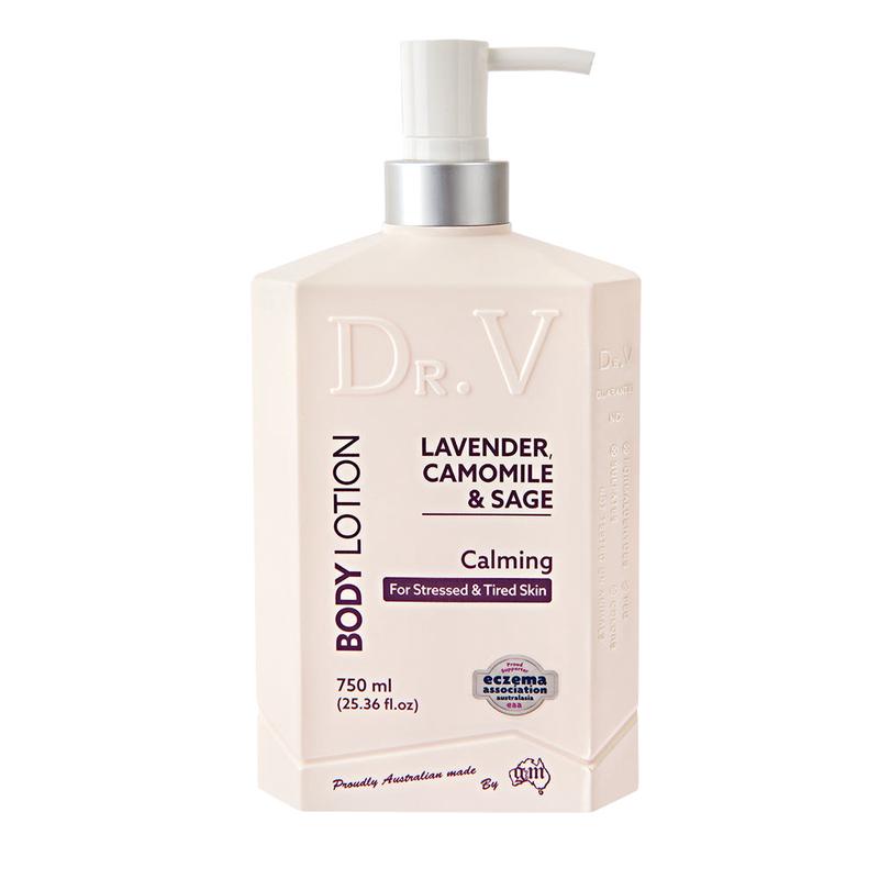Dr. V Body Lotion Lavender, Camomile & Sage - Calming for Stressed & Tired Skin 750ml