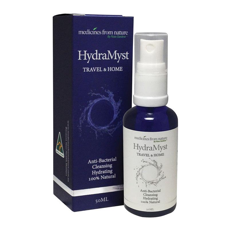 Medicines From Nature HydraMyst Travel & Home - Anti-Bacterial Colloidal Silver 50ml Spray