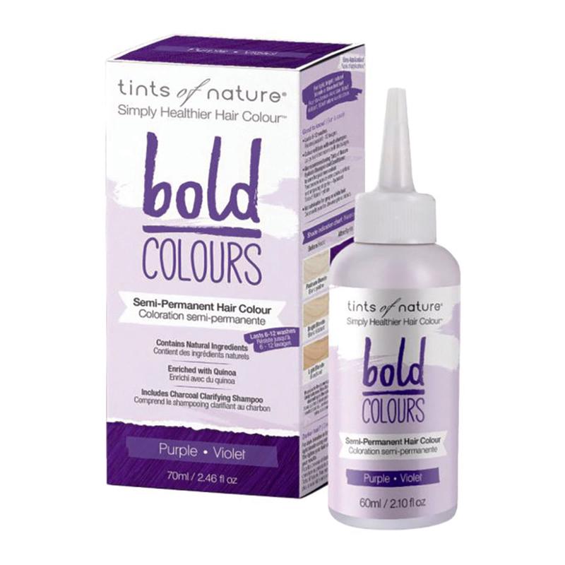 Tints of Nature Bold Colours - Purple Semi-Permanent Hair Colour 70ml
