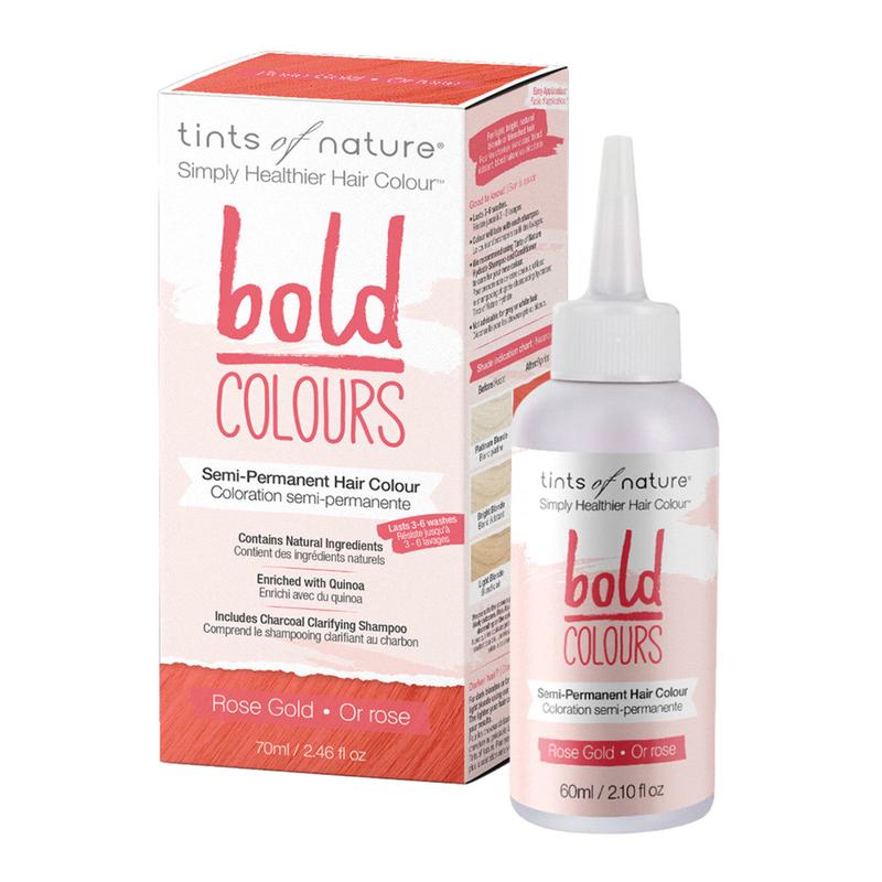 Tints of Nature Bold Colours - Rose Gold Semi-Permanent Hair Colour 70ml