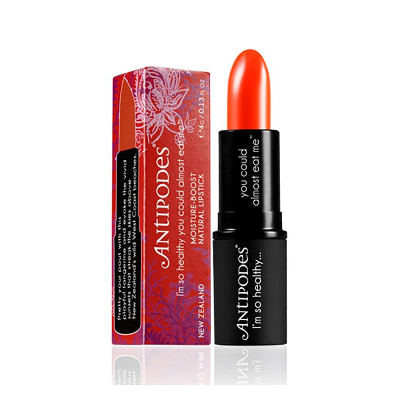 Antipodes Organic Moisture-Boost Natural Lipstick Piha Beach Tangerine 4g