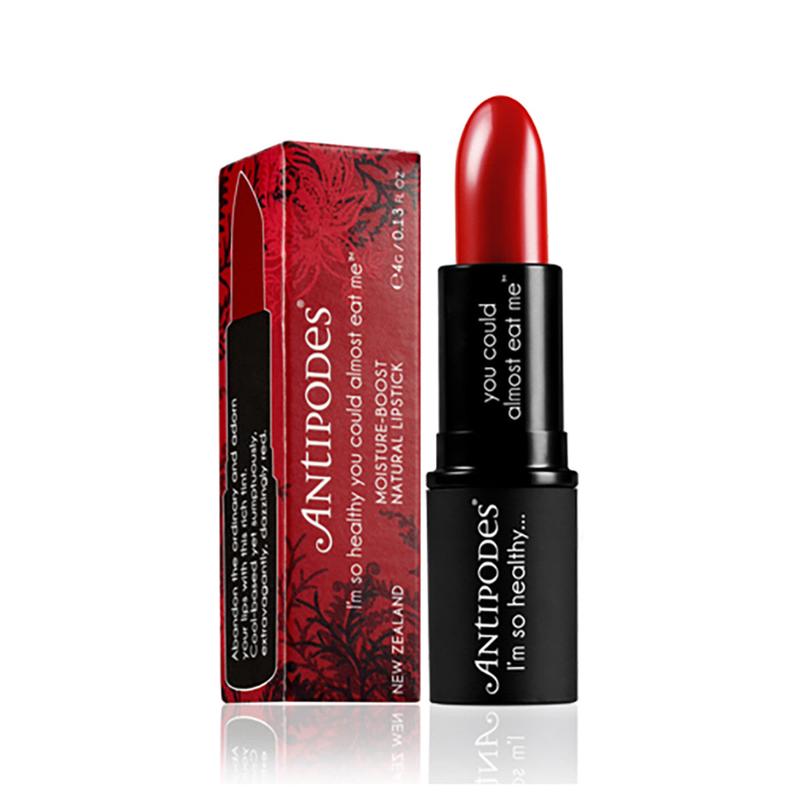 Antipodes Organic Moisture-Boost Natural Lipstick Ruby Bay Rouge 4g