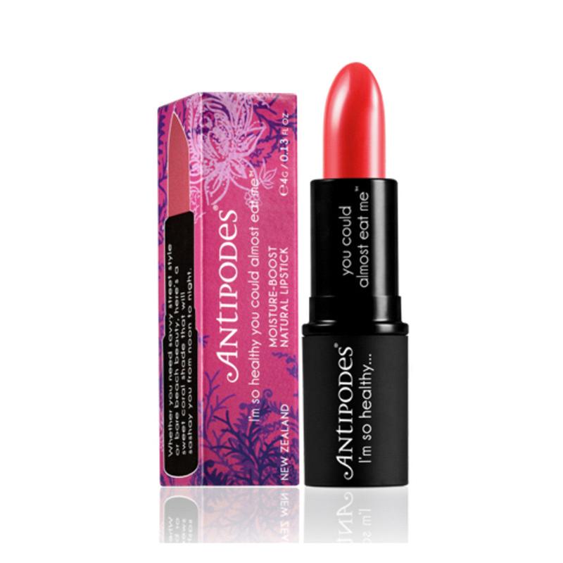 Antipodes Organic Moisture-Boost Natural Lipstick South Pacific Coral 4g