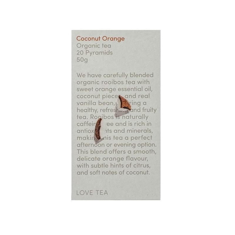 Love Tea Organic Coconut Orange Tea x 20 Pyramids