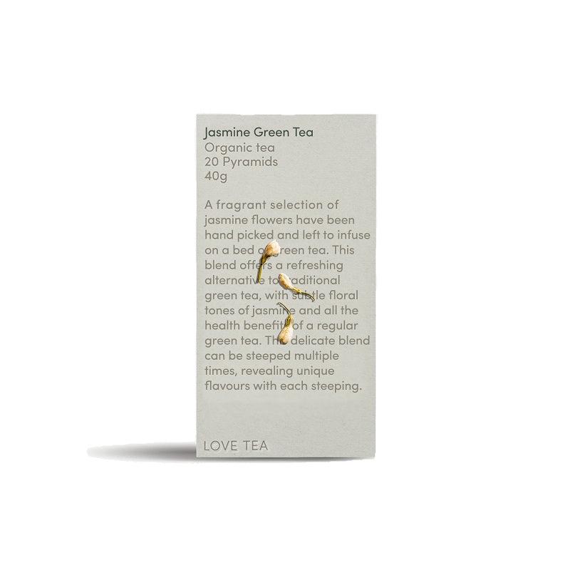 Love Tea Organic Jasmine Green Tea x 20 Pyramids