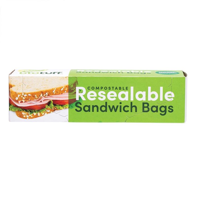 Biotuff 30 Resealable Sandwich Bags 18x17cm