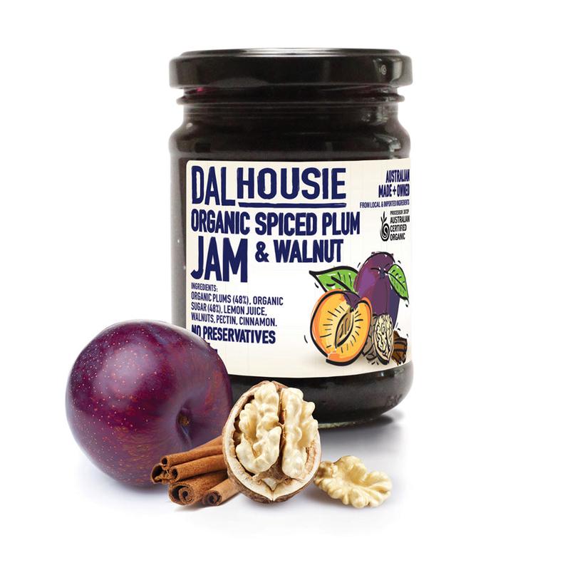 Dalhousie Organic Spiced Plum and Walnut Jam 285g