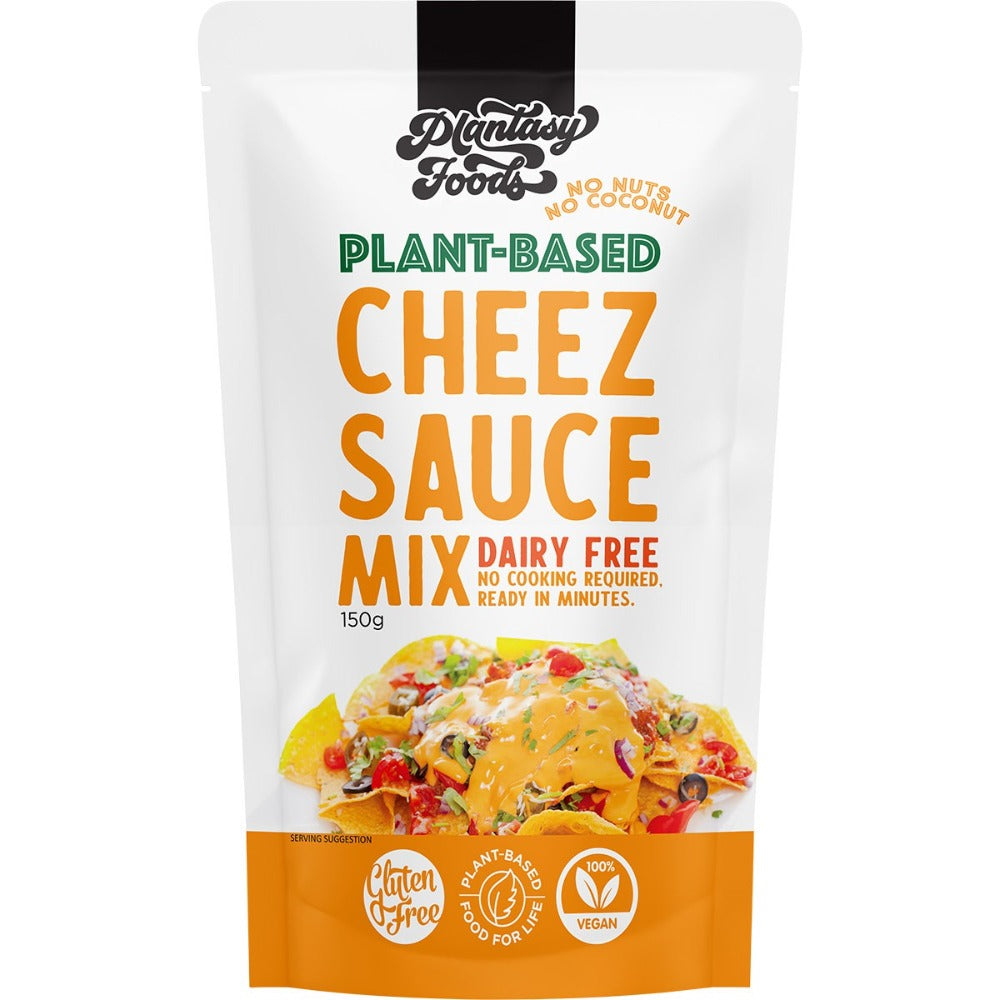 Plantasy Foods Creamy Cheez Sauce Mix - Carton of 8 x 150g