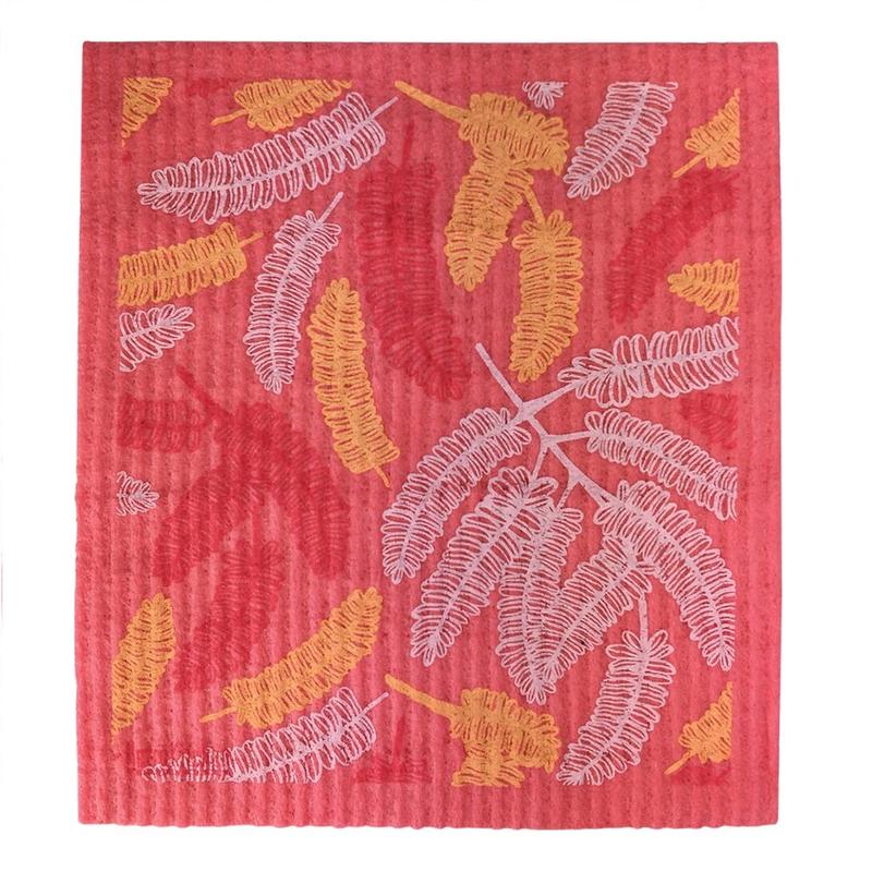 Retrokitchen 100% Biodegradable Dishcloth Poinciana Leaves 1