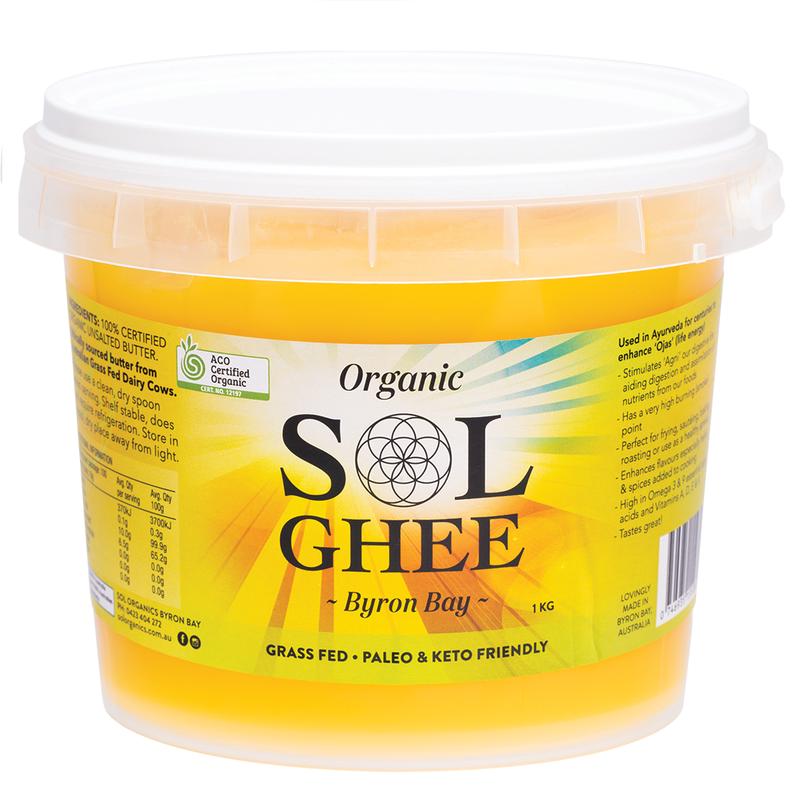 Sol Organics Organic Ghee Unsalted Butter 1kg