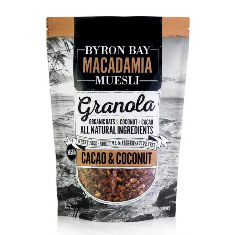 Byron Bay Macadamia Muesli Cacao and Coconut Granola 400g