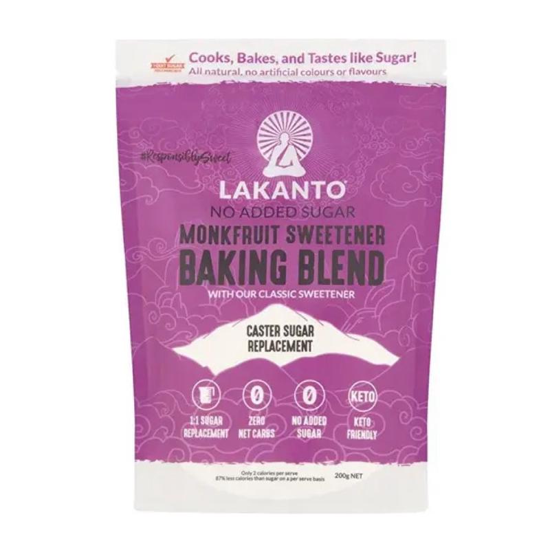 LAKANTO Baking Blend - Monkfruit Sweetener Caster Sugar Replacement - 200g