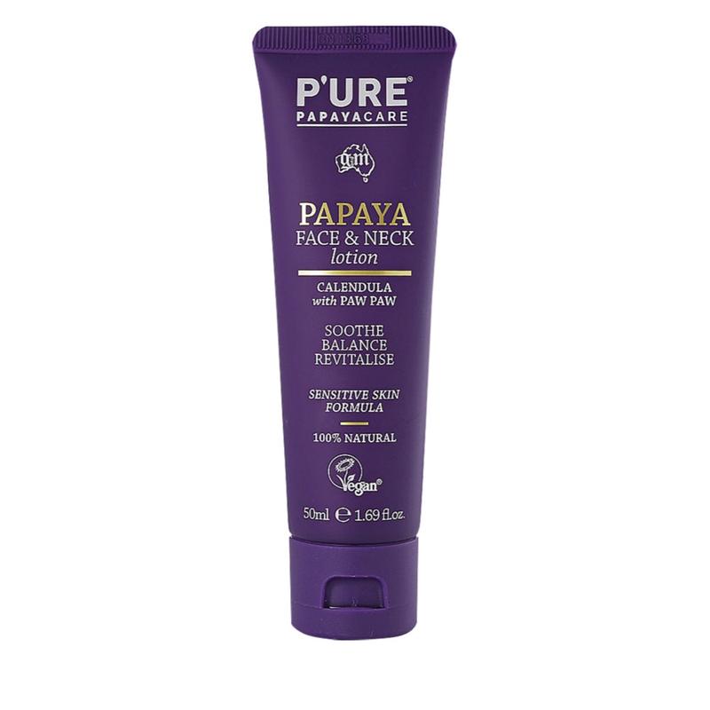 PURE Papayacare Papaya Face & Neck Lotion (Calendula with Paw Paw) 50ml