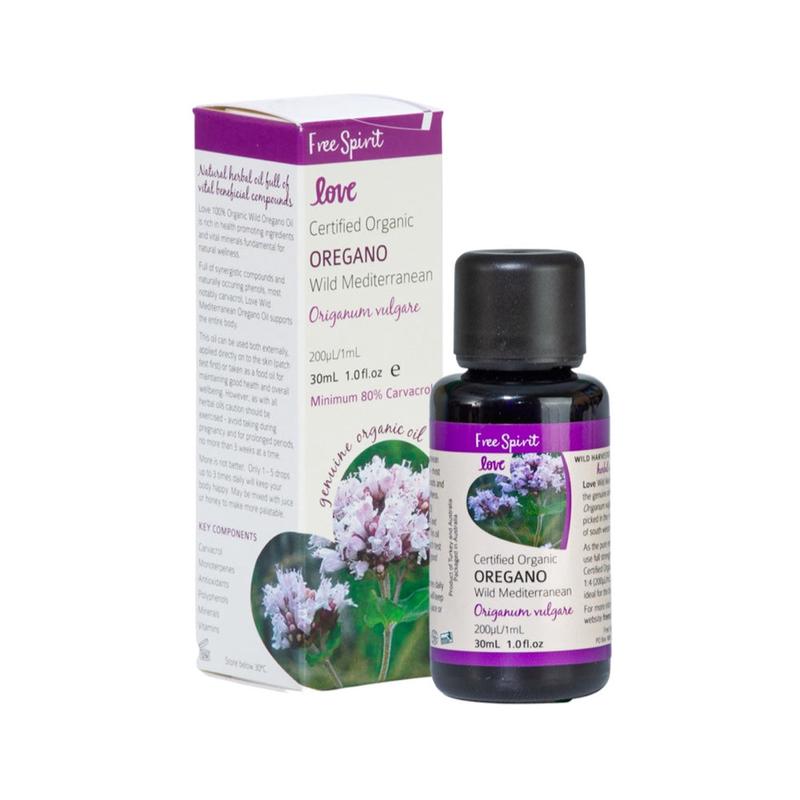 Free Spirit Love Certified Organic Oregano (Wild Mediterranean) Oil 30ml