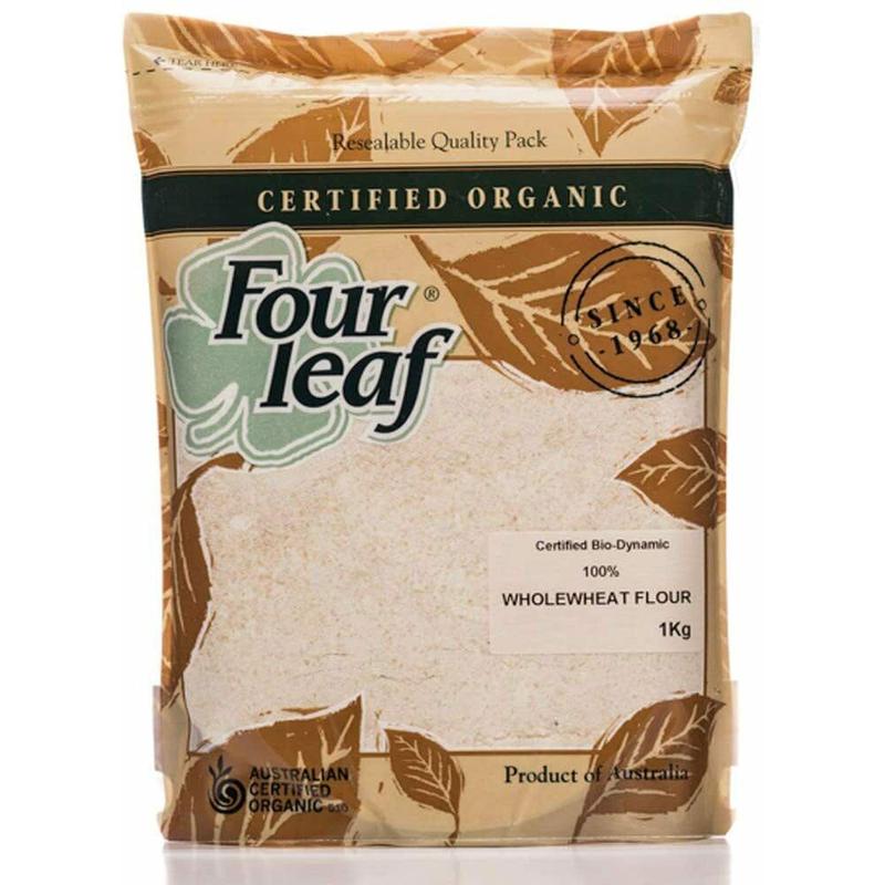 Four Leaf Organic Wholewheat Flour 1kg