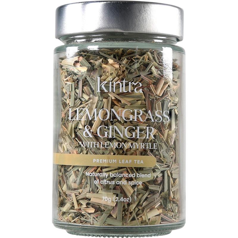 KINTRA FOODS Loose Leaf Tea Lemongrass & Ginger w/Lemon Myrtle 70g