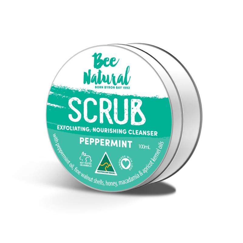 Bee Natural Peppermint Scrub 100ml