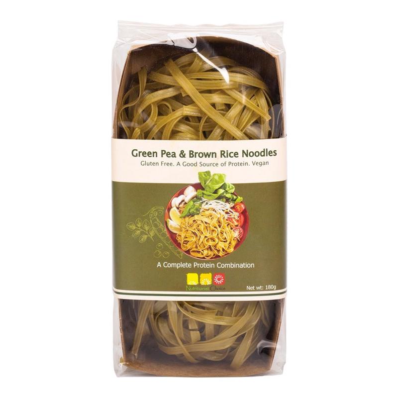 NUTRITIONIST CHOICE Rice Noodles Green Pea & Brown 180g