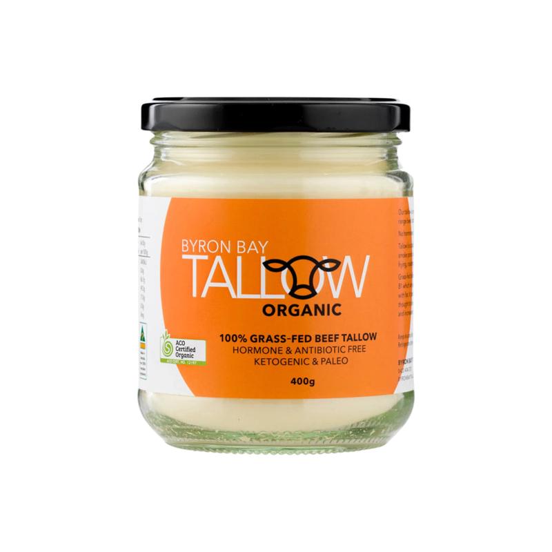 BYRON BAY TALLOW Organic Grass Fed Beef Tallow 400g