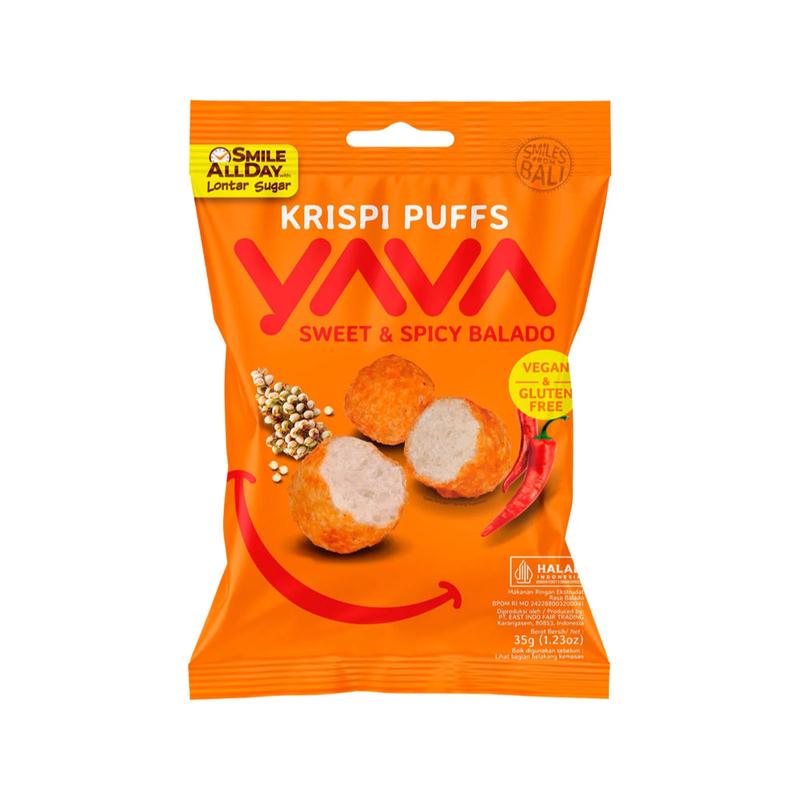 YAVA Krispi Puffs Sweet & Spicy Balado 35g